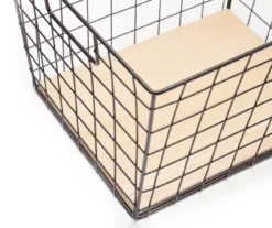 Tapered Grid Bin With Wood Base 23 Tapered Grid Bin With Wood Base -Cuisinart Store 810570135 3
