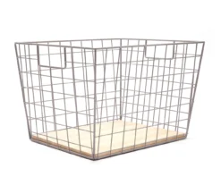 Tapered Grid Bin With Wood Base 14 Tapered Grid Bin With Wood Base -Cuisinart Store 810570136 1