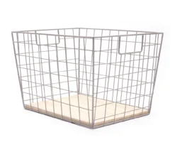 Tapered Grid Bin With Wood Base 20 Tapered Grid Bin With Wood Base -Cuisinart Store 810570136 2
