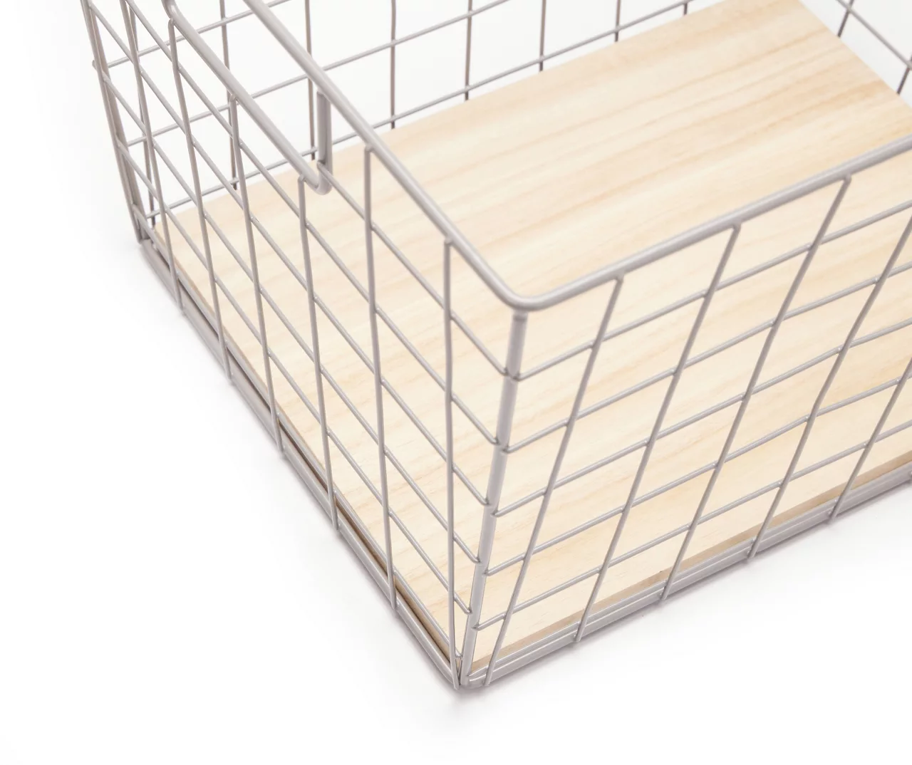 Tapered Grid Bin With Wood Base 10 Tapered Grid Bin With Wood Base - Image 10