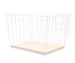 Tapered Grid Bin With Wood Base 16 Tapered Grid Bin With Wood Base -Cuisinart Store 810570137 2