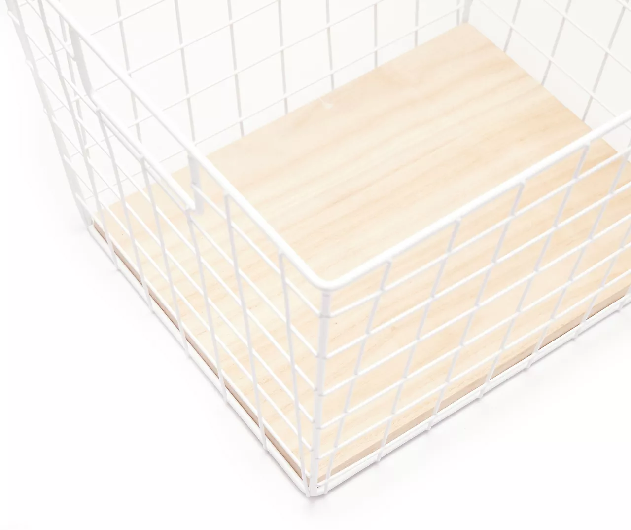 Tapered Grid Bin With Wood Base 6 Tapered Grid Bin With Wood Base - Image 6