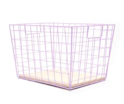 Tapered Grid Bin With Wood Base 18 Tapered Grid Bin With Wood Base -Cuisinart Store 810570139 2