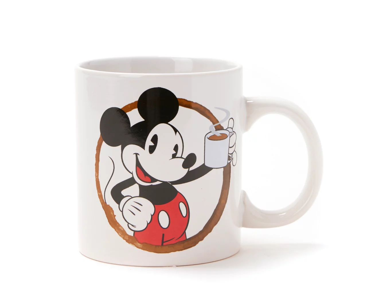 Disney White & Brown Mickey Brew-tiful Morning Ceramic Mug, 20 Oz. 1 Disney White & Brown Mickey Brew-tiful Morning Ceramic Mug, 20 Oz.