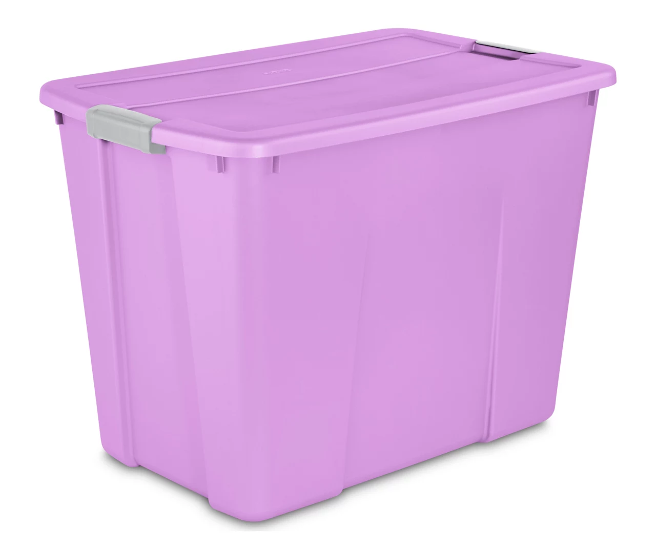 Bright Lilac 34-Gallon Latch Storage Tote Container 1 Bright Lilac 34-Gallon Latch Storage Tote Container