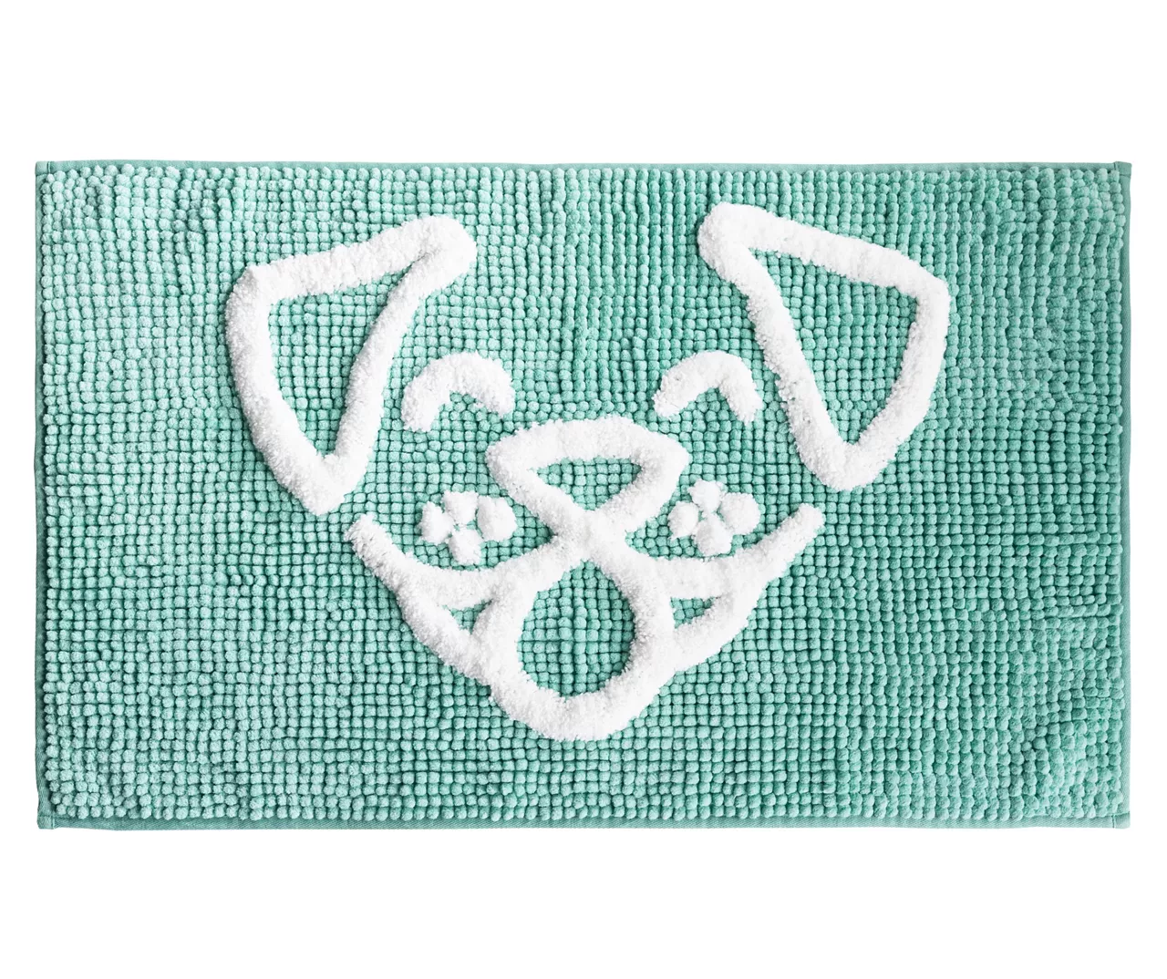 Dog Face Chenille Pet Towel & Rug Set 1 Dog Face Chenille Pet Towel & Rug Set