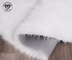 My Magic Carpet White Washable Round Shag Area Rug, (6') 10 My Magic Carpet White Washable Round Shag Area Rug, (6') -Cuisinart Store 810571829 4