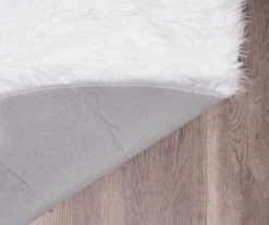 My Magic Carpet White Washable Round Shag Area Rug, (6') 11 My Magic Carpet White Washable Round Shag Area Rug, (6') -Cuisinart Store 810571829 5