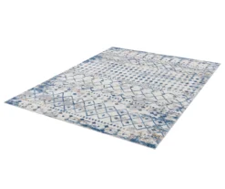 Jessica Blue & Cream Moroccan Geometric Area Rug, (5' X 7') 16 Jessica Blue & Cream Moroccan Geometric Area Rug, (5' X 7') -Cuisinart Store 810573861 810573862 810573863 810573864 5