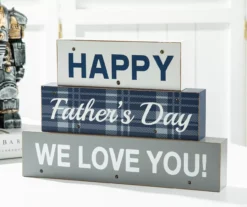 "Happy Father's Day" LED Stack Block Tabletop Decor -Cuisinart Store 810574262 3