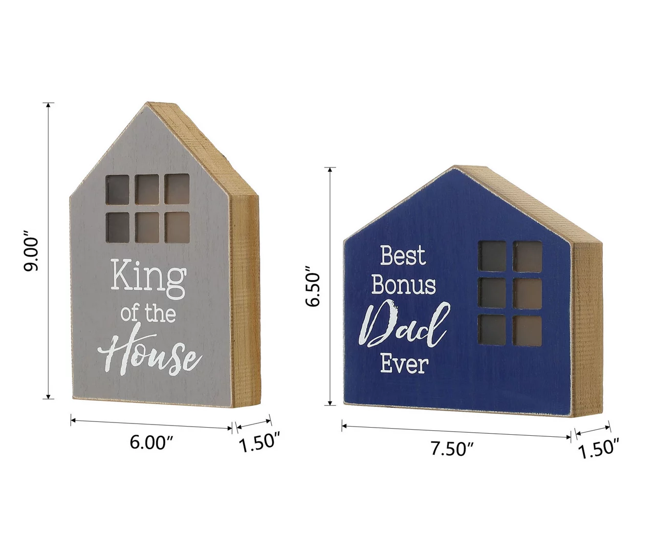 "King Of The House" & "Best Bonus Dad Ever" House 2-Piece LED Tabletop Decor Set 6 "King Of The House" & "Best Bonus Dad Ever" House 2-Piece LED Tabletop Decor Set - Image 6