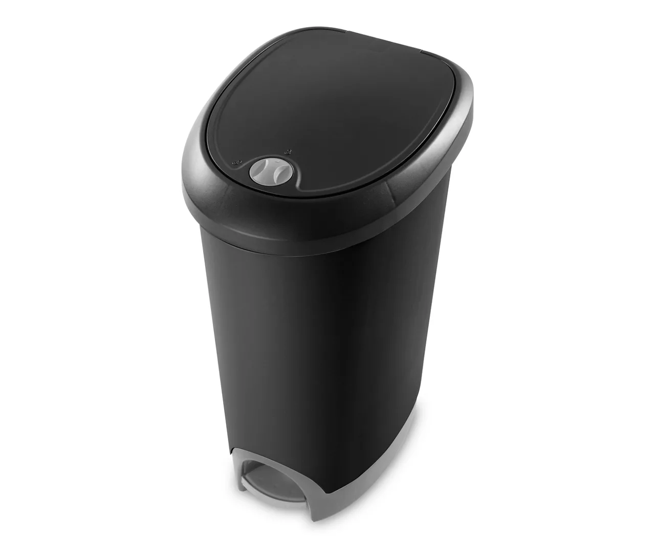 Black Lockable Step-On 12.6 Gallon Waste Can 1 Black Lockable Step-On 12.6 Gallon Waste Can