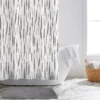 Candler White & Gray Tie-Dye & Faux Fur 14-Piece Bath Set