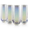 Radiance Pearl Stemless Flute 4-Piece Glassware Set