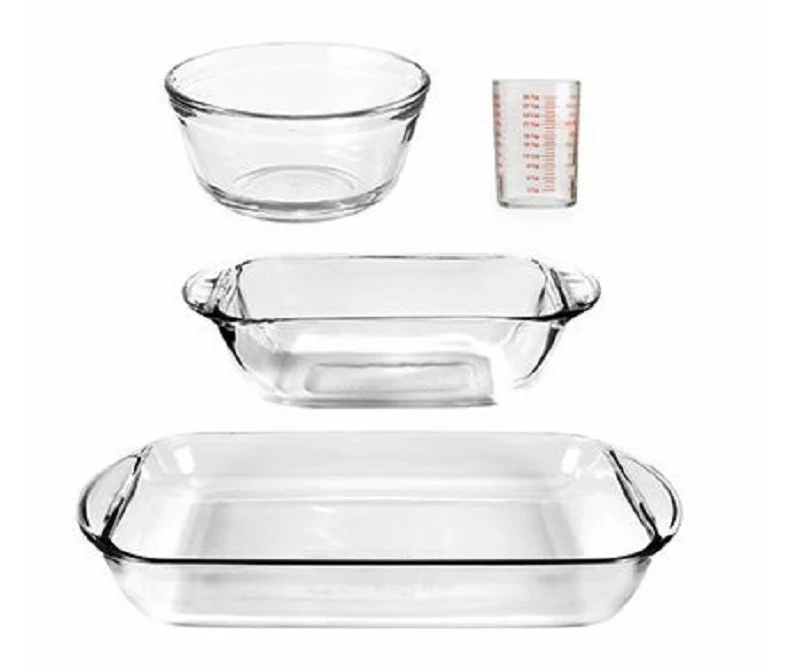 Essentials 4-Piece Glass Bakeware Set 1 Essentials 4-Piece Glass Bakeware Set