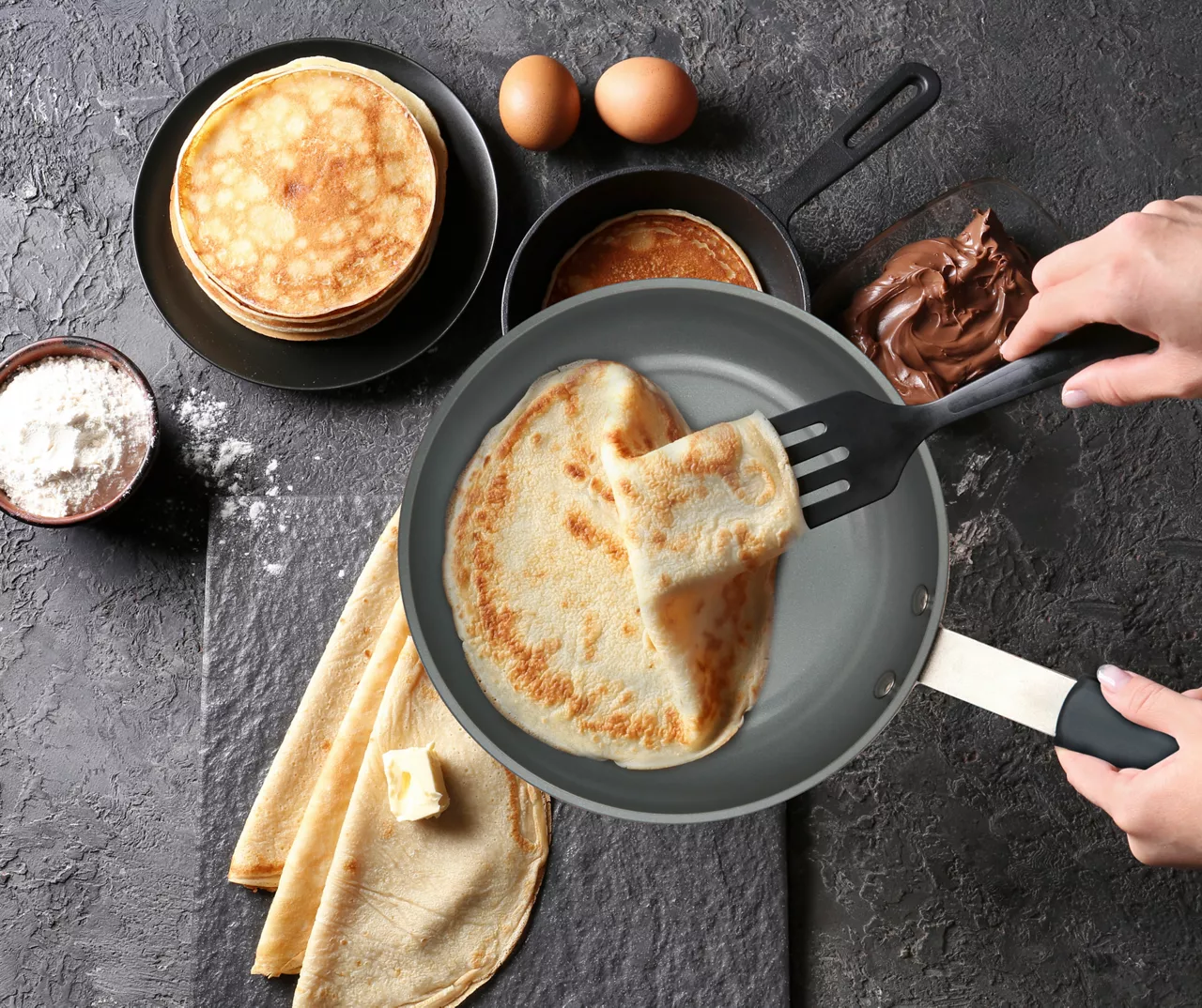 Masterpan 8" Gray Non-Stick Aluminum & Stainless Steel Fry Pan 6 Masterpan 8" Gray Non-Stick Aluminum & Stainless Steel Fry Pan - Image 6