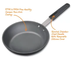 Masterpan 8" Gray Non-Stick Aluminum & Stainless Steel Fry Pan 15 Masterpan 8" Gray Non-Stick Aluminum & Stainless Steel Fry Pan -Cuisinart Store 810579260 8