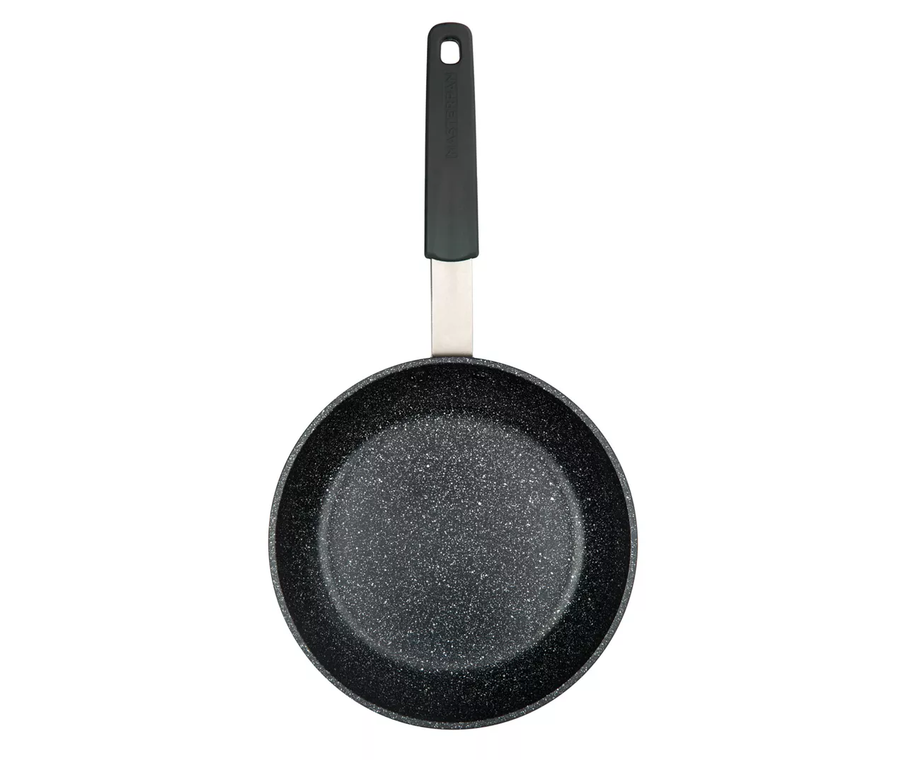 Masterpan 9.5" Black Speckled Non-Stick Aluminum & Stainless Steel Fry Pan 4 Masterpan 9.5" Black Speckled Non-Stick Aluminum & Stainless Steel Fry Pan - Image 4