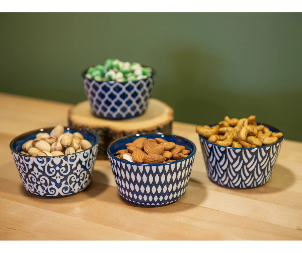 Blue Mirabelle 4-Piece Ramekin Set 2 Blue Mirabelle 4-Piece Ramekin Set - Image 2