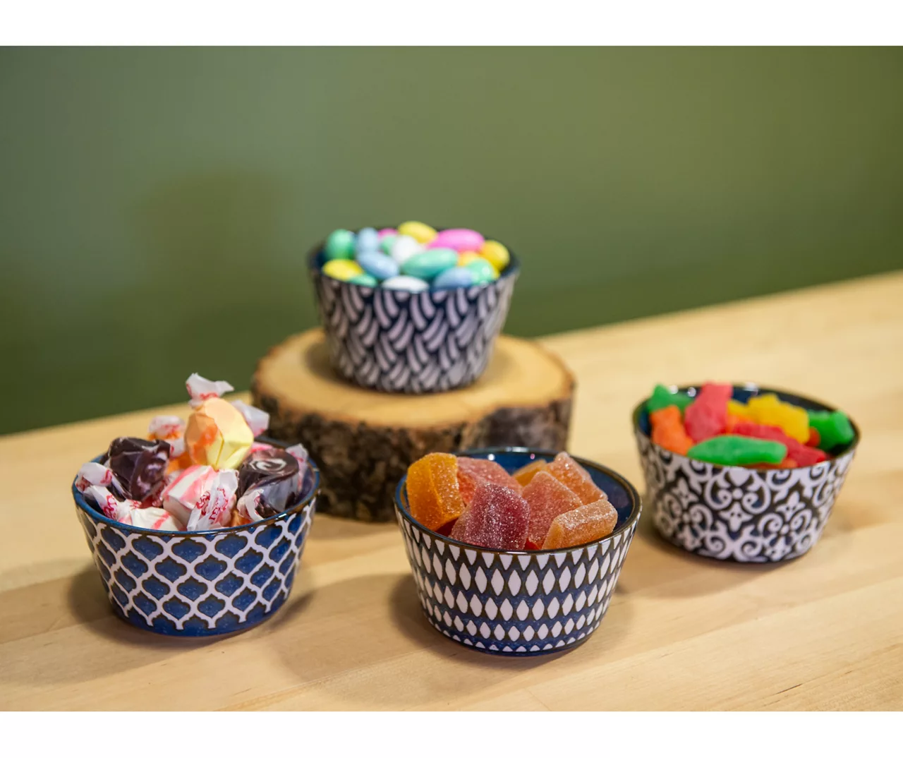 Blue Mirabelle 4-Piece Ramekin Set 4 Blue Mirabelle 4-Piece Ramekin Set - Image 4