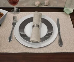 Cuisinart Doeskin Tan Textured Placemats, 4-Pack -Cuisinart Store 810580596 3