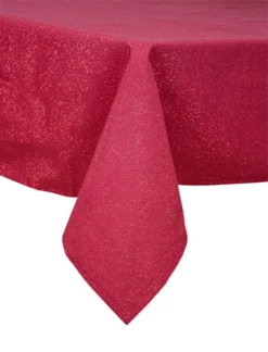 Cuisinart Scarlet Sage Lurex Metallic Shimmer Fabric Tablecloth