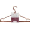 Rose Gold Metal Hangers, 5-Pack