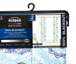 Eclipse Evon Medallion Grommet Blackout Curtain Panel Pair 12 Eclipse Evon Medallion Grommet Blackout Curtain Panel Pair -Cuisinart Store 810583393 A8 1