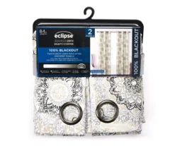 Eclipse Evon Medallion Grommet Blackout Curtain Panel Pair 11 Eclipse Evon Medallion Grommet Blackout Curtain Panel Pair -Cuisinart Store 810583394 A0