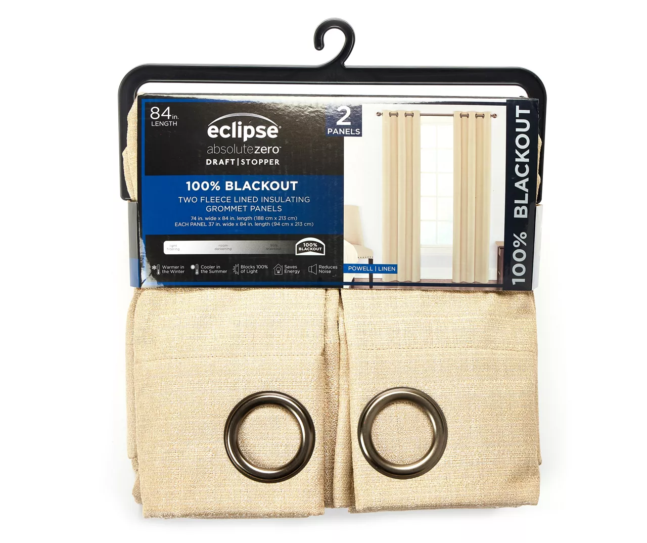 Eclipse Powell Blackout Grommet Curtain Panel Pair 8 Eclipse Powell Blackout Grommet Curtain Panel Pair - Image 8