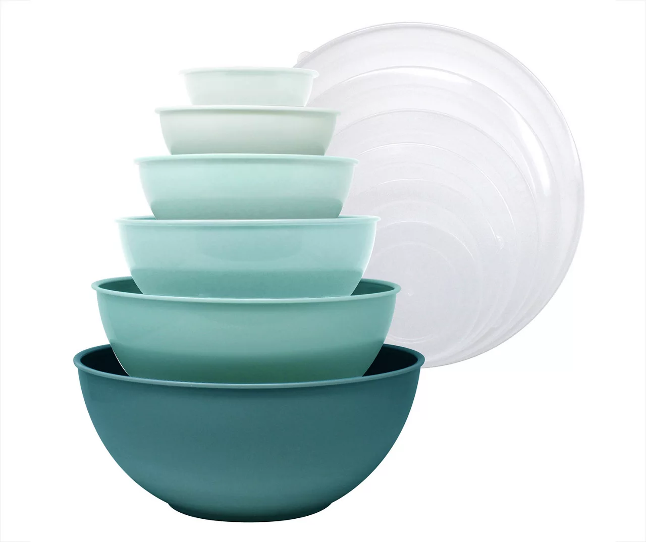 Green 12-Piece Mixing Bowl & Lid Set 1 Green 12-Piece Mixing Bowl & Lid Set