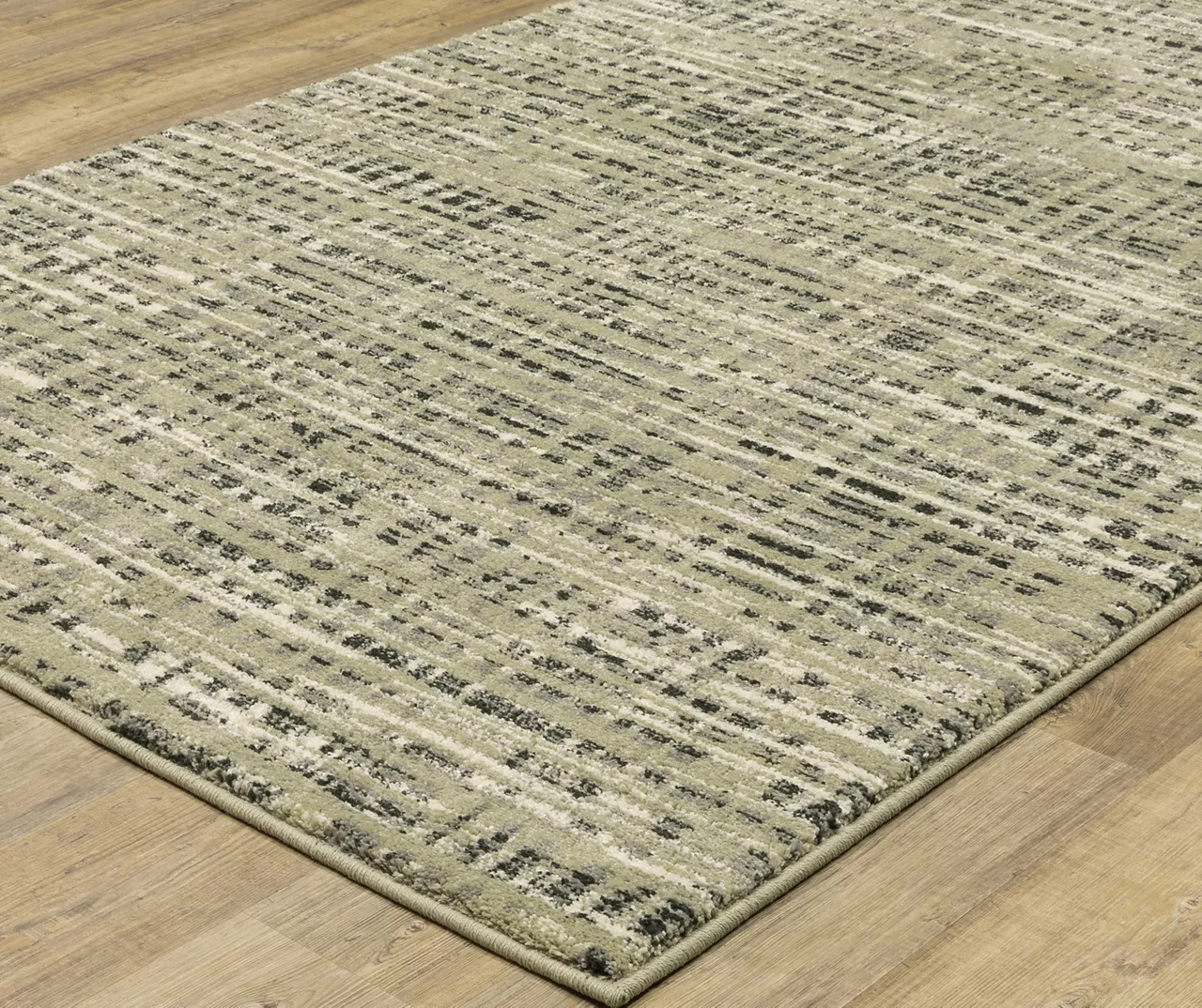 Senet Beige & Gray Abstract Crosshatch Area Rug, (5.3' X 7.3') 1 Senet Beige & Gray Abstract Crosshatch Area Rug, (5.3' X 7.3')