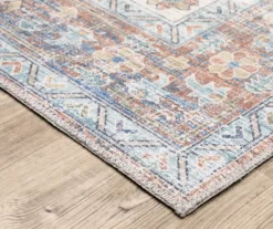 Mychael Rust & Blue Geometric Floral Area Rug, (2' X 8') 6 Mychael Rust & Blue Geometric Floral Area Rug, (2' X 8') -Cuisinart Store 810584565 2