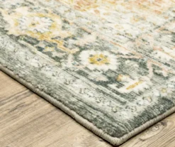 Savanna Gray & Gold Floral Geometric Area Rug, (7.5' X 10') -Cuisinart Store 810584599 2