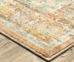 Savage Orange & Blue Floral Medallion Area Rug, (2' X 8') -Cuisinart Store 810584607 2