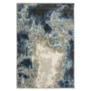Vedie Blue & Taupe Abstract Area Rug, (6.7' X 9.2')