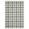 Toril Beige & Blue Plaid Outdoor Area Rug