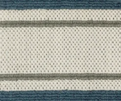 Torie Beige & Blue Stripe Outdoor Area Rug 36 Torie Beige & Blue Stripe Outdoor Area Rug -Cuisinart Store 810584659 4 1