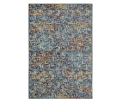 Velin Blue & Brown Abstract Crosshatch Area Rug 25 Velin Blue & Brown Abstract Crosshatch Area Rug -Cuisinart Store 810584672
