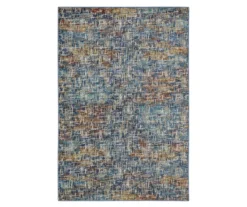 Velin Blue & Brown Abstract Crosshatch Area Rug 22 Velin Blue & Brown Abstract Crosshatch Area Rug -Cuisinart Store 810584675