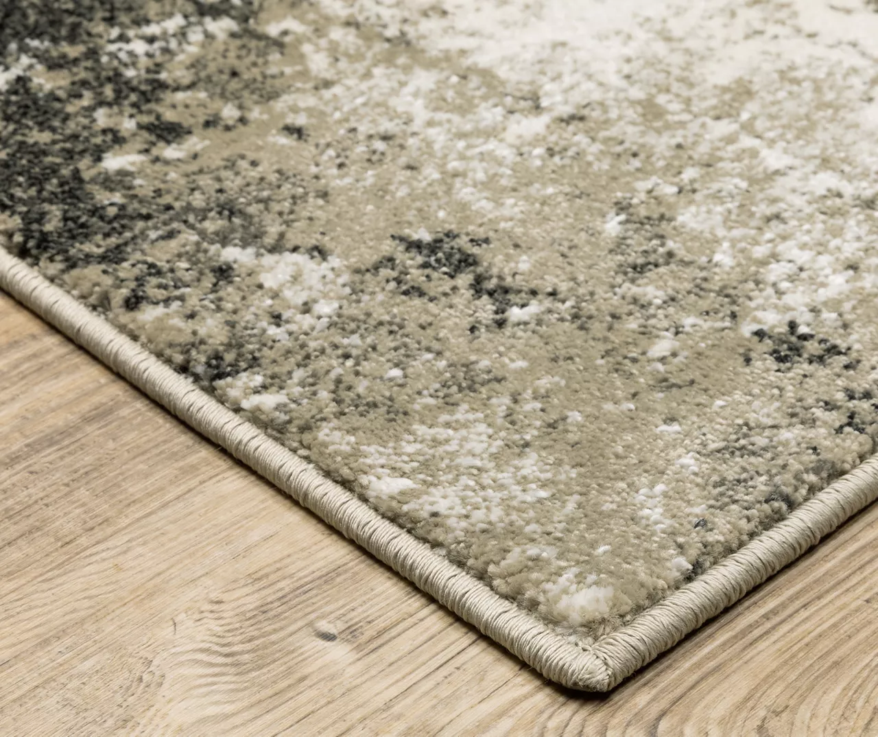 Velimeer Charcoal & Beige Abstract Area Rug, (6.7' X 9.2') 3 Velimeer Charcoal & Beige Abstract Area Rug, (6.7' X 9.2') - Image 3