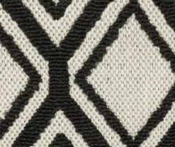 Torcal Beige & Black Diamond Lattice Outdoor Area Rug, (1.1' X 7.3') 5 Torcal Beige & Black Diamond Lattice Outdoor Area Rug, (1.1' X 7.3') -Cuisinart Store 810584705 4