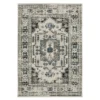 Torgar Beige & Gray Geometric Outdoor Area Rug, (3.3' X 5')