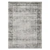 Cherish Charcoal Floral Area Rug, (7.6' X 10')
