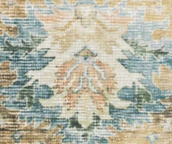 Cheyenne Blue & Tan Floral Medallion Area Rug, (3.6' X 5.6') 5 Cheyenne Blue & Tan Floral Medallion Area Rug, (3.6' X 5.6') -Cuisinart Store 810584814 2