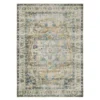 Cheyenne Blue & Tan Floral Medallion Area Rug, (3.6' X 5.6')