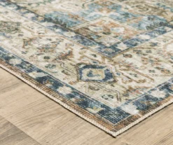 Cheyenne Blue & Tan Floral Medallion Area Rug, (2' X 3') -Cuisinart Store 810584816 3