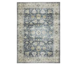 Chairo Blue & Beige Floral Area Rug -Cuisinart Store 810584859 1