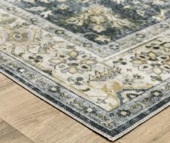 Chairo Blue & Beige Floral Area Rug -Cuisinart Store 810584859 3