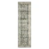 Chairo Blue & Beige Floral Area Rug, (2' X 8')